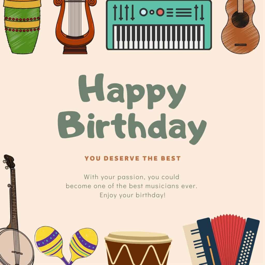Birthday Wishes for Someone Who Loves Music 