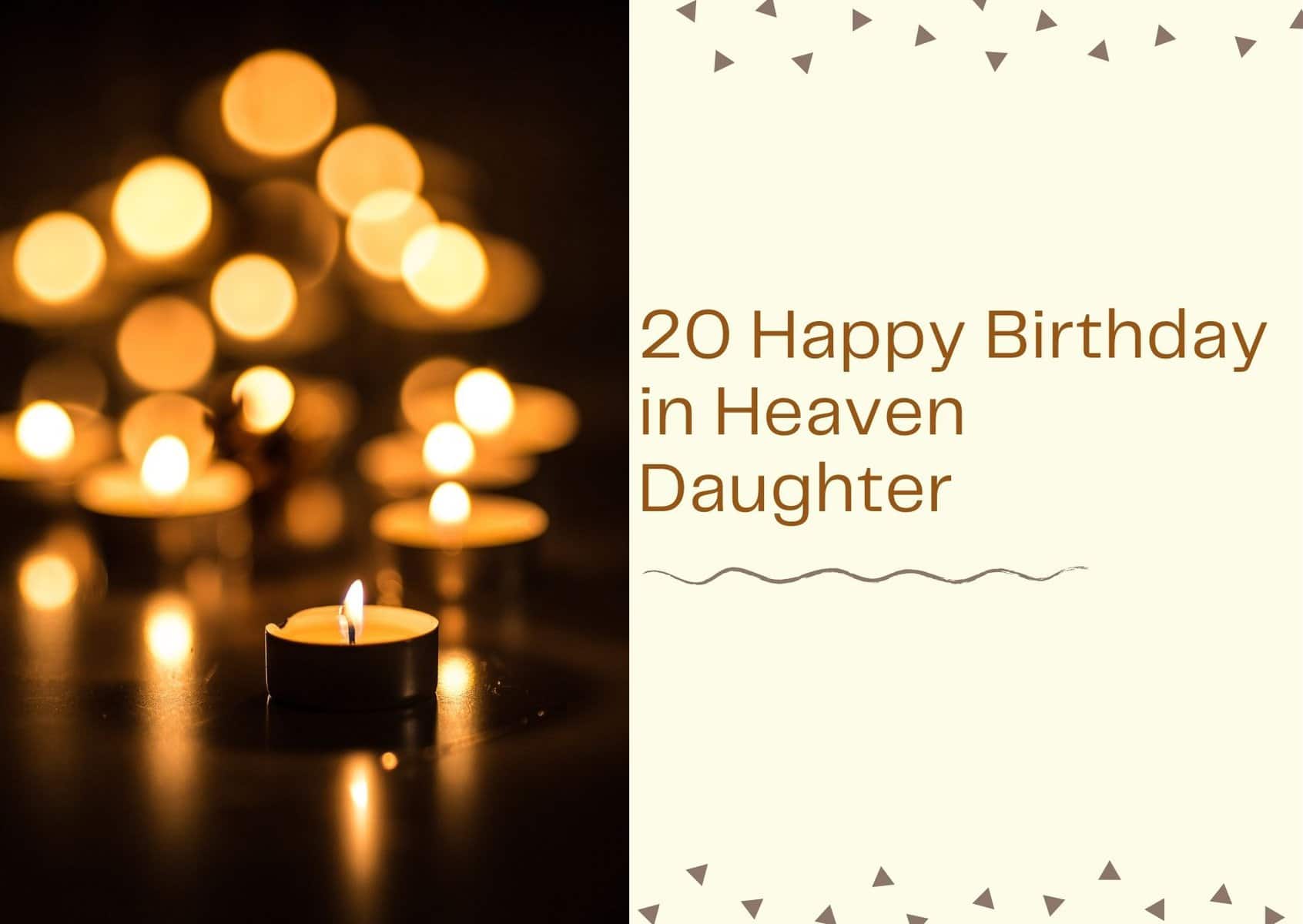 Read more about the article 20 Happy Birthday in Heaven Daughter – Heavenly Messages