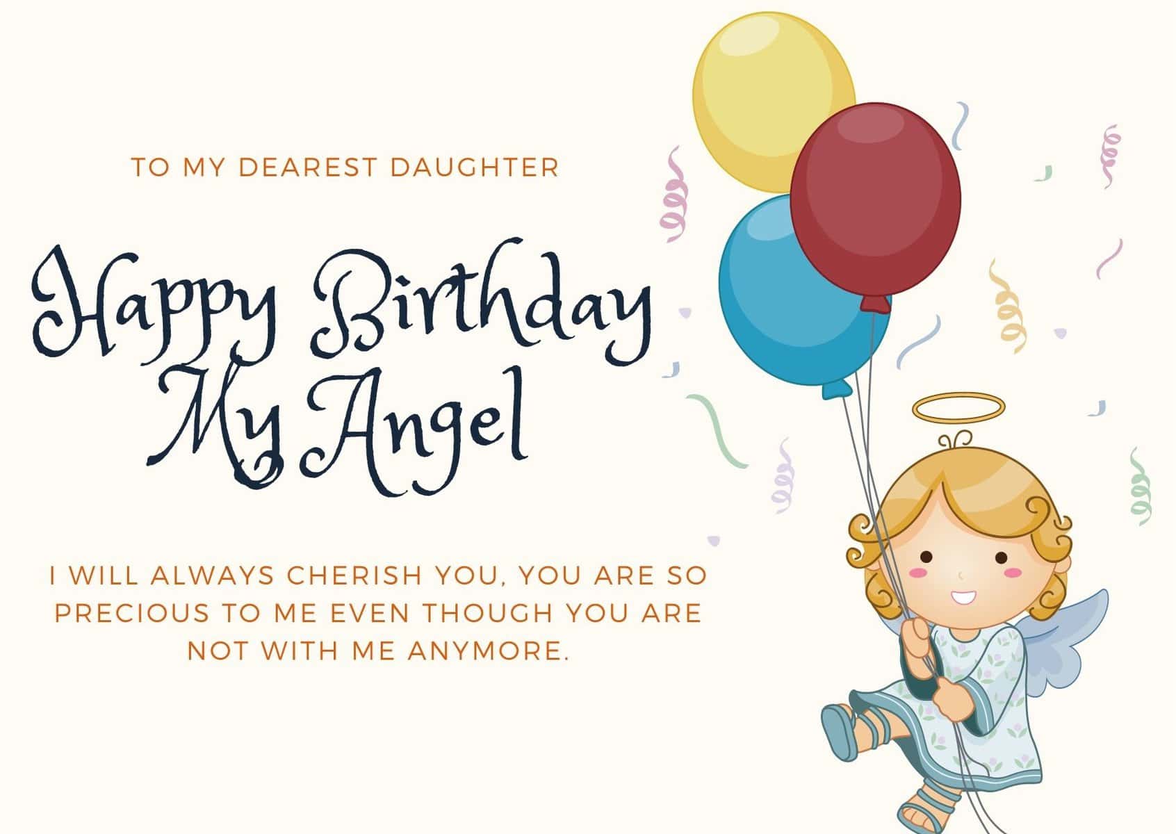 20 Happy Birthday in Heaven Daughter Heavenly Messages WISHESLY