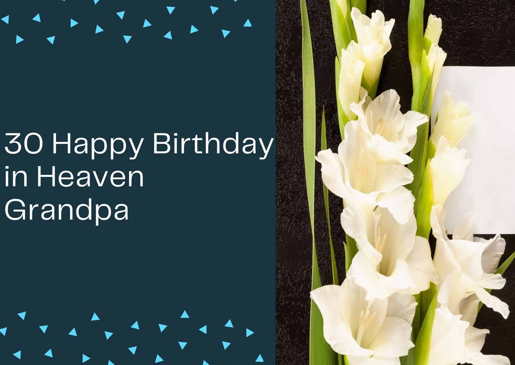 Read more about the article 30 Happy Birthday in Heaven Grandpa – Wishes and Messages