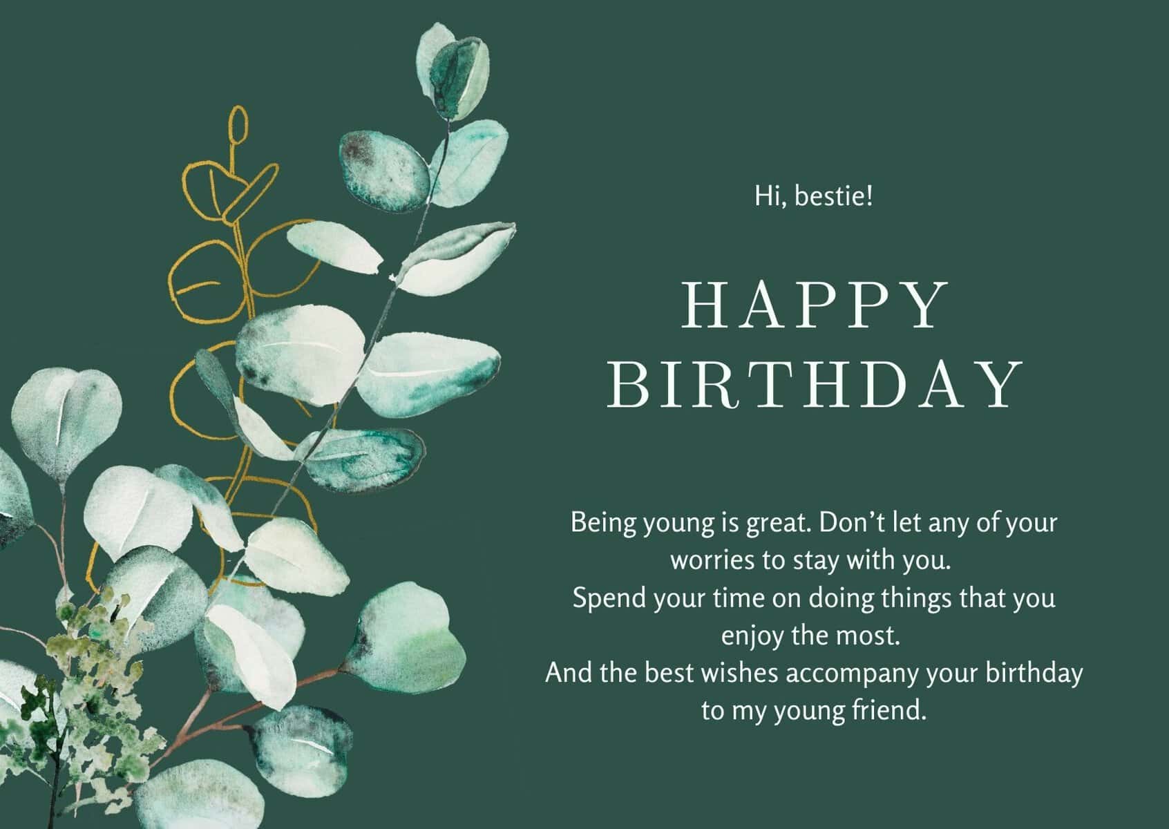 25+ Birthday Wishes For a Younger Friend – Messages and Quotes – WISHESLY