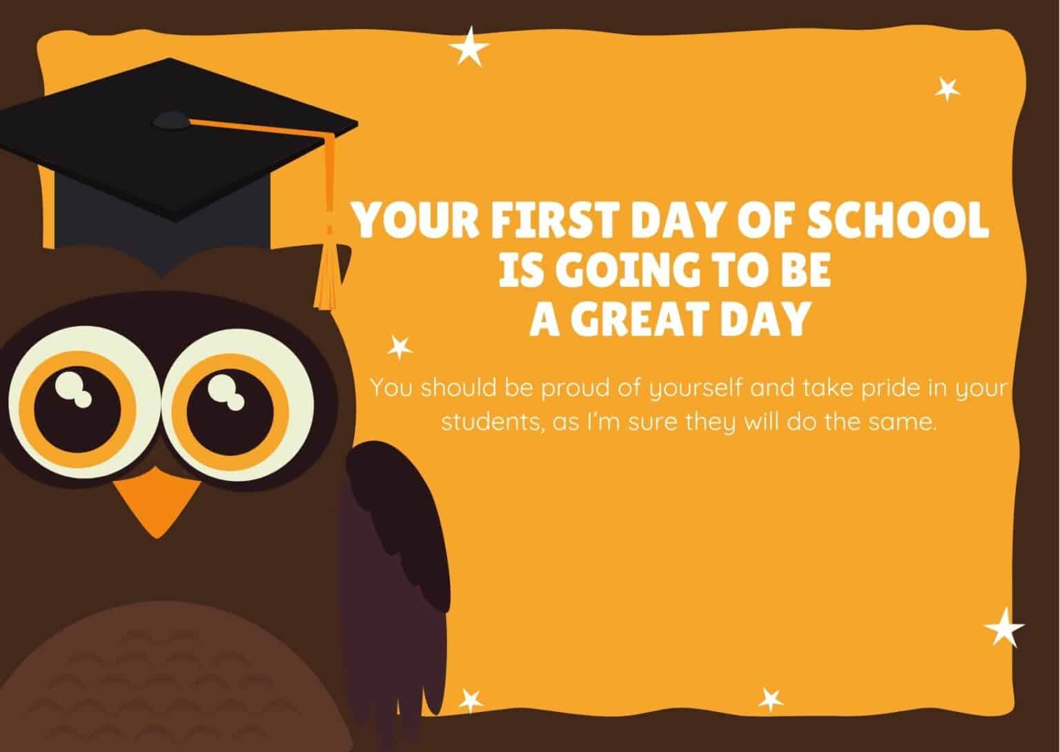 First Day Of School Wishes For Teachers