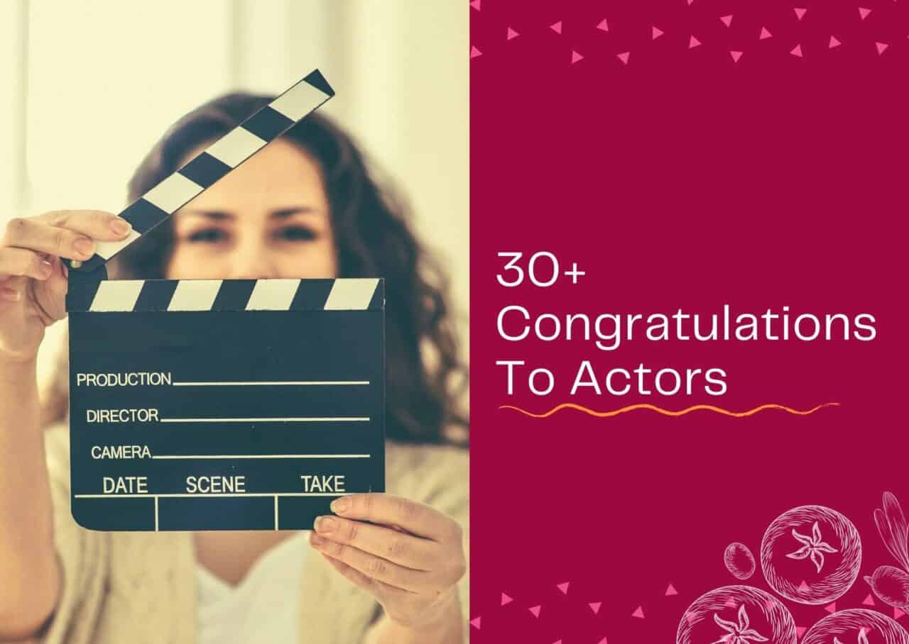 30+ Congratulations To Actors