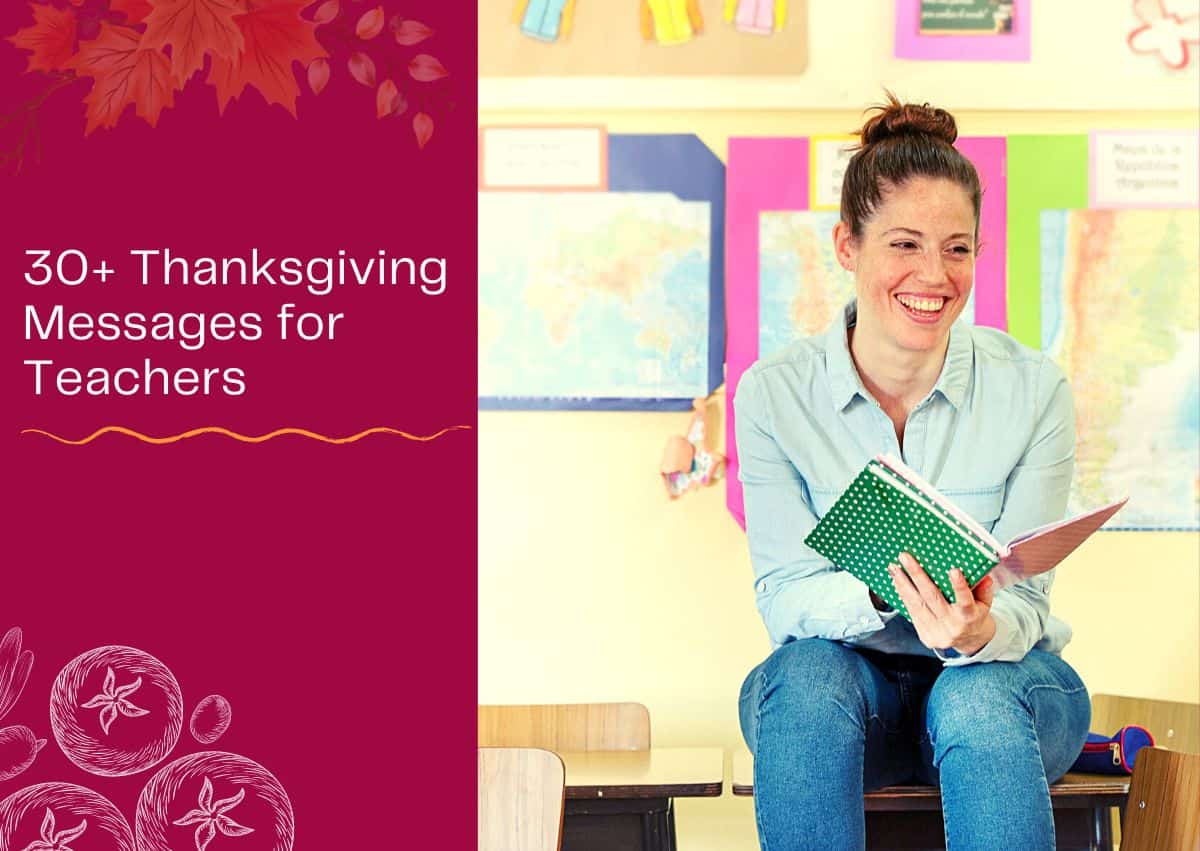 30+ Thanksgiving Messages for Teachers
